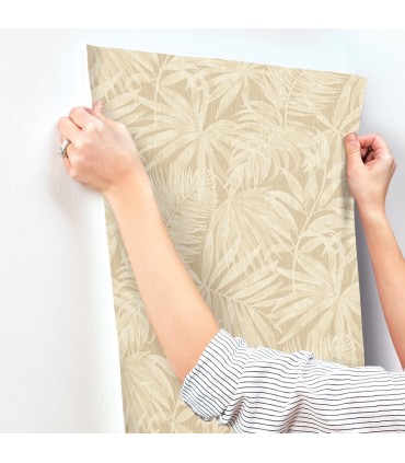 4191-83028 - Sonny Light Brown Fronds Wallpaper by Chesapeake