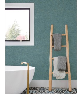 4191-83042 - Tansy Teal Distressed Wallpaper by Chesapeake