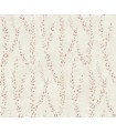 LL3255 - Alpenrose Maroon Vine Wallpaper-Layered Luxe
