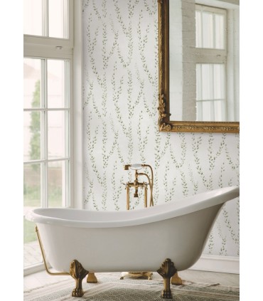 LL3252 - Alpenrose Moss Vine Wallpaper-Layered Luxe