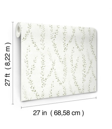 LL3252 - Alpenrose Moss Vine Wallpaper-Layered Luxe