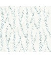 LL3256 - Alpenrose Sapphire Vine Wallpaper-Layered Luxe
