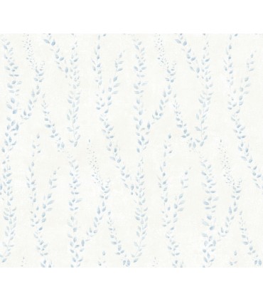 LL3253 - Alpenrose Sky Blue Vine Wallpaper-Layered Luxe