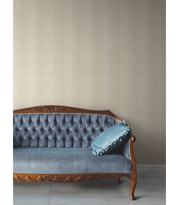 LL3205 - Colbert Stripe Ivory Textured Wallpaper-Layered Luxe