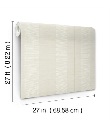LL3207 - Colbert Stripe Light Grey Textured Wallpaper-Layered Luxe