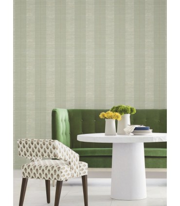 LL3206 - Colbert Stripe Seafoam Textured Wallpaper-Layered Luxe