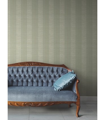 LL3206 - Colbert Stripe Seafoam Textured Wallpaper-Layered Luxe