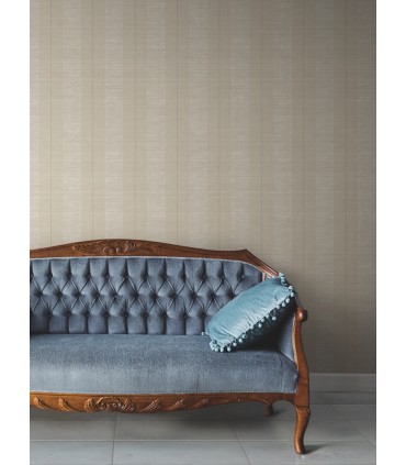 LL3209 - Colbert Stripe Taupe Textured Wallpaper-Layered Luxe