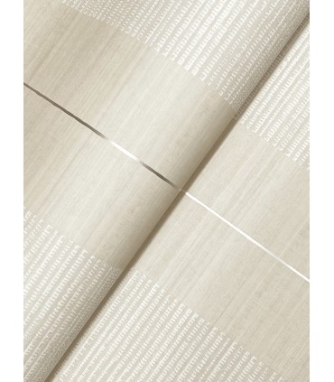 LL3209 - Colbert Stripe Taupe Textured Wallpaper-Layered Luxe