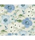 LL3203 - Evelyn Blue Floral Wallpaper-Layered Luxe