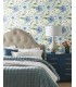 LL3203 - Evelyn Blue Floral Wallpaper-Layered Luxe