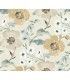 LL3204 - Evelyn Wheat Floral Wallpaper-Layered Luxe