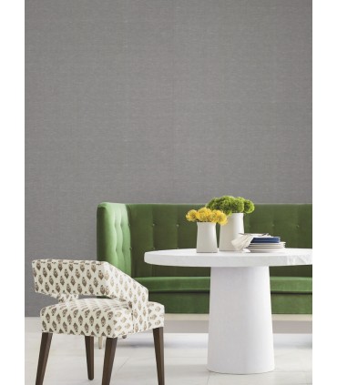 LL4353 - Hempfield Weave Charcoal Loomed Wallpaper-Layered Luxe