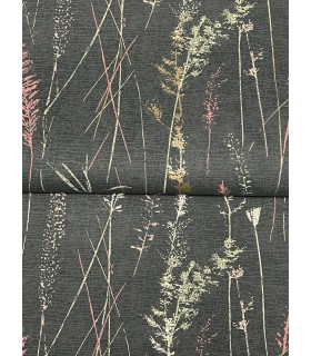LL3241 - Meadow Splendor Black Botanical Wallpaper-Layered Luxe