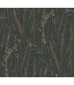 LL3241 - Meadow Splendor Black Botanical Wallpaper-Layered Luxe