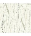 LL3240 - Meadow Splendor Charcoal Botanical Wallpaper-Layered Luxe