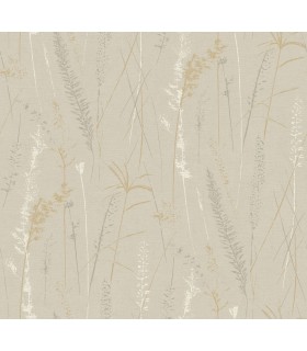 LL3239 - Meadow Splendor Neutral Botanical Wallpaper-Layered Luxe
