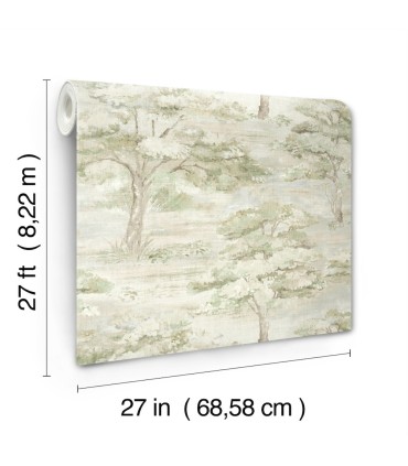 LL3224 - Moreno Green Woodland Wallpaper-Layered Luxe