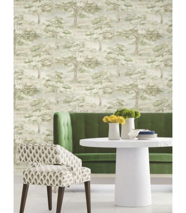 LL3224 - Moreno Green Woodland Wallpaper-Layered Luxe