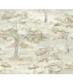 LL3227 - Moreno Neutral Woodland Wallpaper-Layered Luxe