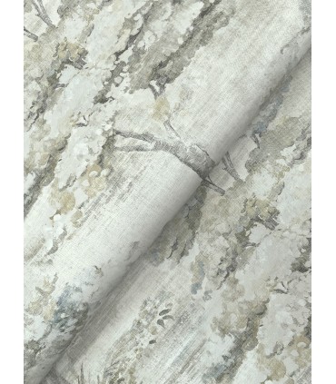 LL3225 - Moreno Slate Woodland Wallpaper-Layered Luxe