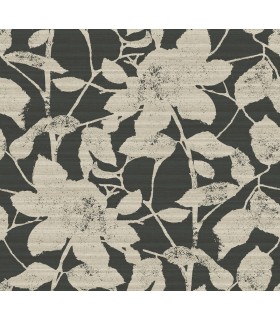 LL3213 - Solange Black Botanical Wallpaper-Layered Luxe