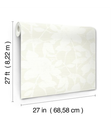 LL3212 - Solange Dove Botanical Wallpaper-Layered Luxe
