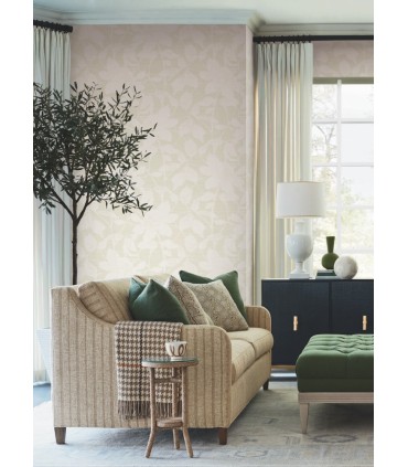 LL3212 - Solange Dove Botanical Wallpaper-Layered Luxe