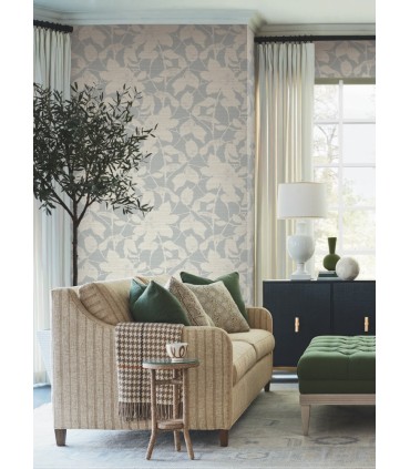 LL3217 - Solange Light Blue Botanical Wallpaper-Layered Luxe