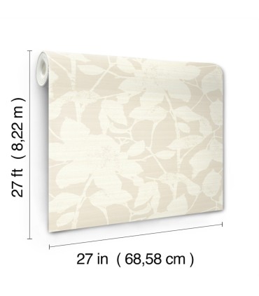 LL3211 - Solange Neutral Botanical Wallpaper-Layered Luxe