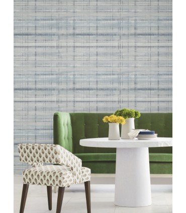 LL3245 - Vanishing Point Blue Striated Wallpaper-Layered Luxe