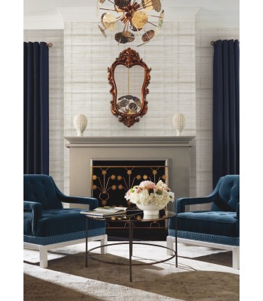 LL3243 - Vanishing Point Dove Striated Wallpaper-Layered Luxe