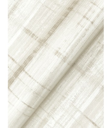 LL3247 - Vanishing Point Neutral Striated Wallpaper-Layered Luxe