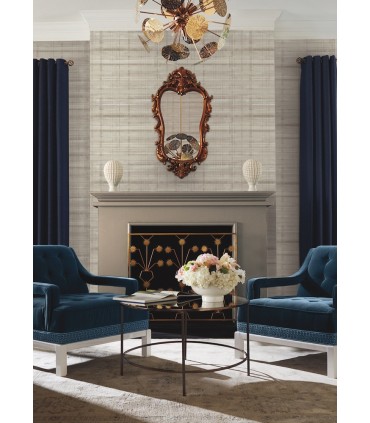 LL3247 - Vanishing Point Neutral Striated Wallpaper-Layered Luxe