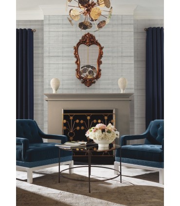 LL3244 - Vanishing Point Seafoam Striated Wallpaper-Layered Luxe