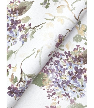 LL3232 - Veiled Garden Plum Floral Wallpaper-Layered Luxe