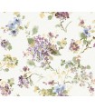 LL3232 - Veiled Garden Plum Floral Wallpaper-Layered Luxe