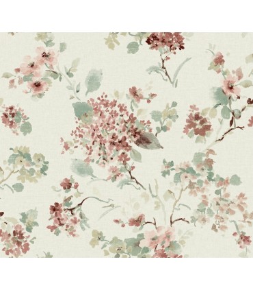 LL3230 - Veiled Garden Rose Floral Wallpaper-Layered Luxe