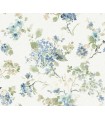 LL3229 - Veiled Garden Sky Blue Floral Wallpaper-Layered Luxe