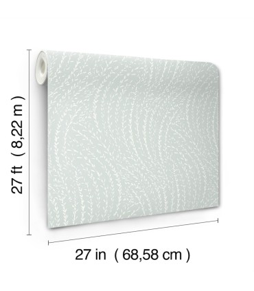 LL3220 - Willow Song Light Blue Botanical Wallpaper-Layered Luxe