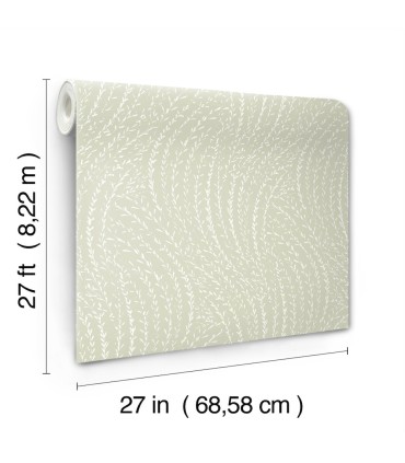 LL3221 - Willow Song Sage Botanical Wallpaper-Layered Luxe