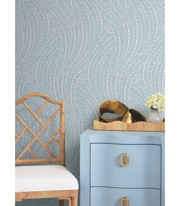 LL3223 - Willow Song Sky Blue Botanical Wallpaper-Layered Luxe