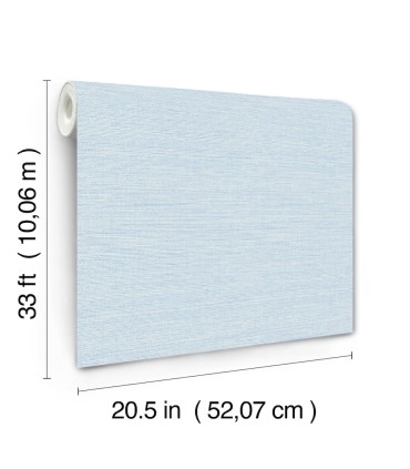 4169-24283 - Agave Sky Blue Faux Grasscloth Wallpaper by Chesapeake