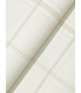 4169-27607 - Auberge Ivory Plaid Wallpaper by Chesapeake