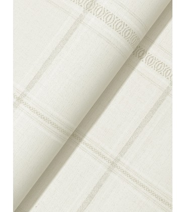 4169-27607 - Auberge Ivory Plaid Wallpaper by Chesapeake