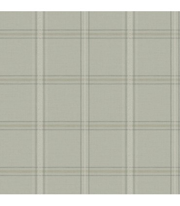 4169-27609 - Auberge Sage Plaid Wallpaper by Chesapeake