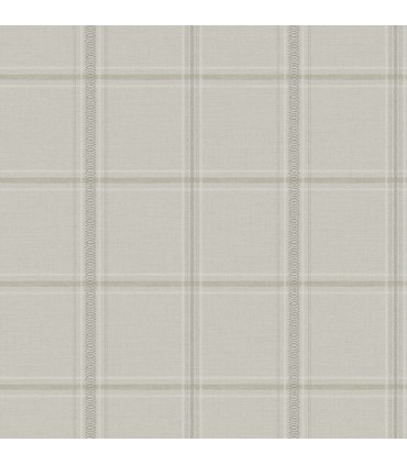 4169-27608 - Auberge Taupe Plaid Wallpaper by Chesapeake