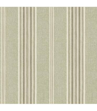 4169-83121 - Calvados Moss Linen Stripe Wallpaper by Chesapeake