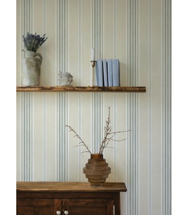 4169-83122 - Calvados Turquoise Linen Stripe Wallpaper by Chesapeake