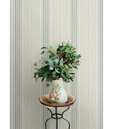 4169-83122 - Calvados Turquoise Linen Stripe Wallpaper by Chesapeake